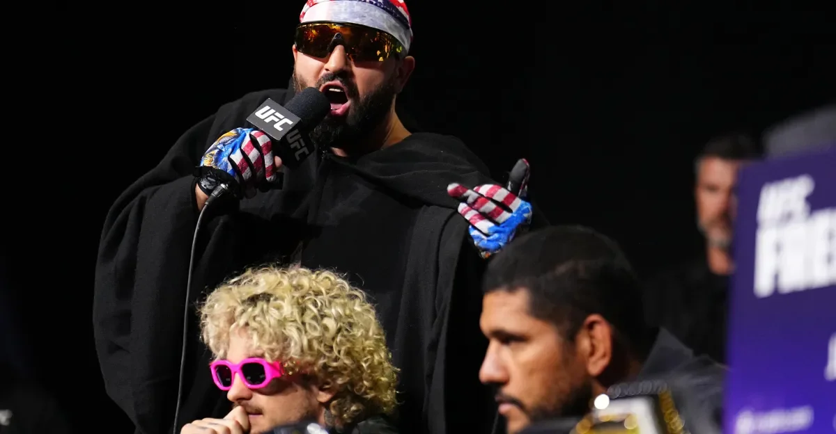 Stage Skirmish Sparks Tension as Topuria and Hokit Clash at UFC White House Presser
