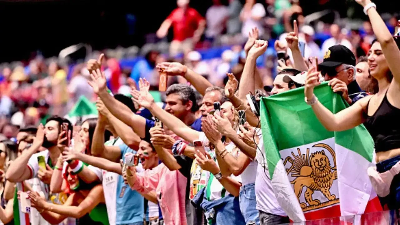 Iranian fans flaunt banned Lion-and-Sun flag as FIFA crackdown fails at LA World Cup
