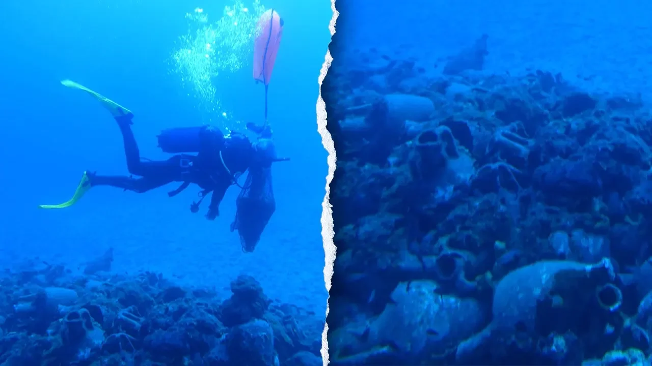 2,400-Year-Old Shipwreck Off Andros Reveals Ancient Amphora Cargo