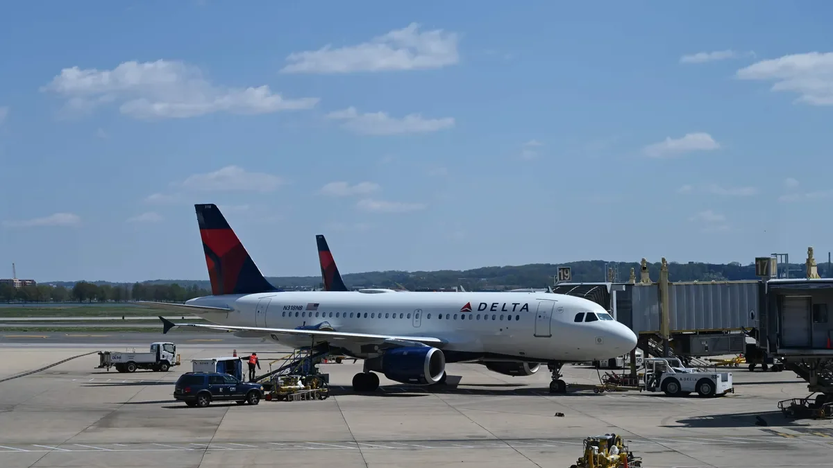 Delta flight delayed by swarm of bees on wing at Houston airport.