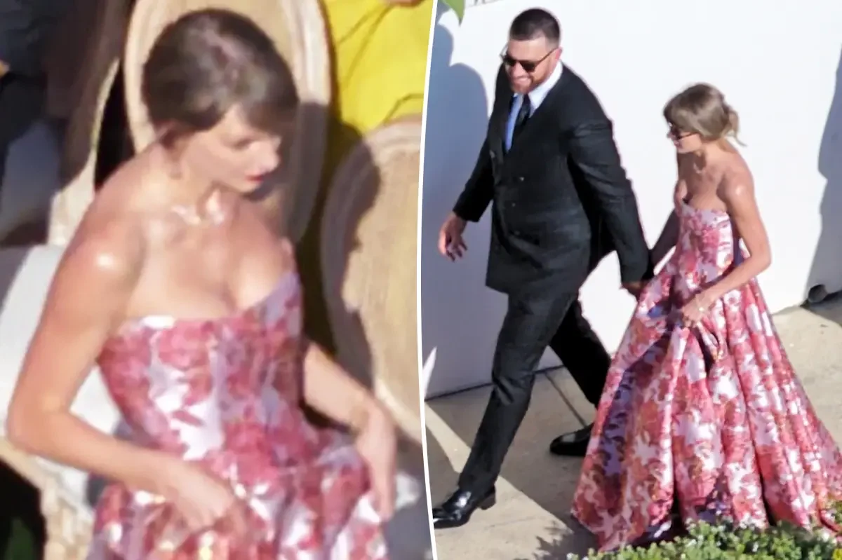 Swift Shines in Blush at JuJu Smith-Schuster’s California Wedding