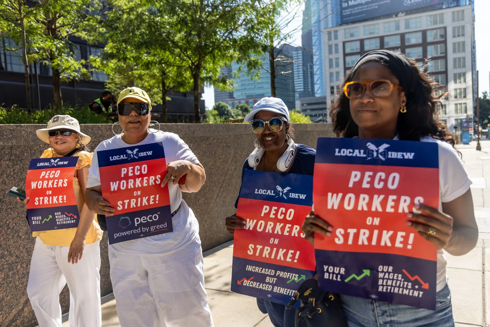 PECO Workers Stage First-Ever Strike Over Wages and Benefits