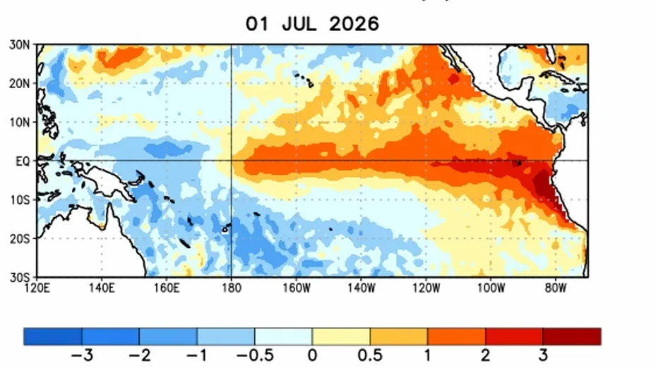 NOAA raises odds of a historically strong El Niño this fall
