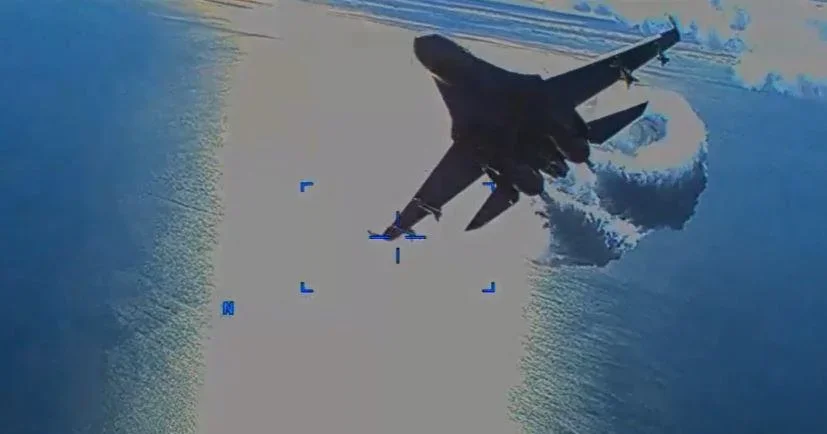 Tensions rise as Russian fighter jet collides with US drone over Black Sea.