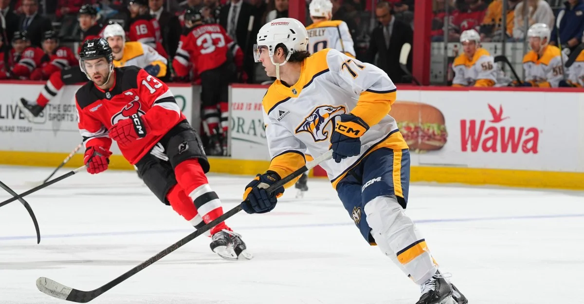 Devils Bet Evangelista Can Elevate the Top Six Amid a Crowded Forward Group