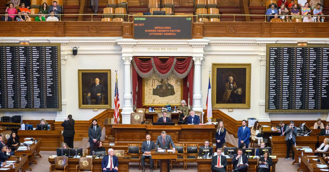 Texas Attorney General Ken Paxton Impeached by State House