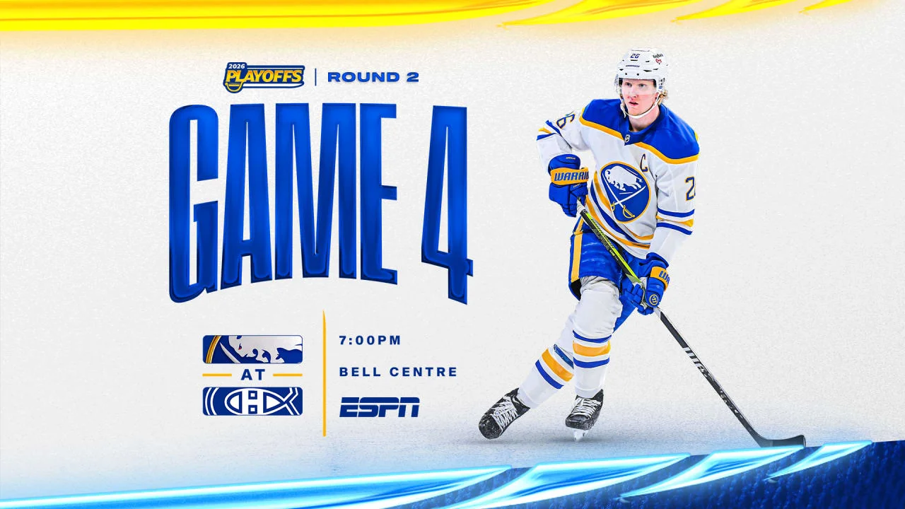 Sabres seek to even series in Montreal as Luukkonen returns and Helenius makes playoff debut
