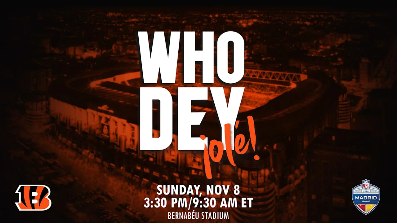 Bengals Take Their Brand Global with Madrid Showdown in 2026