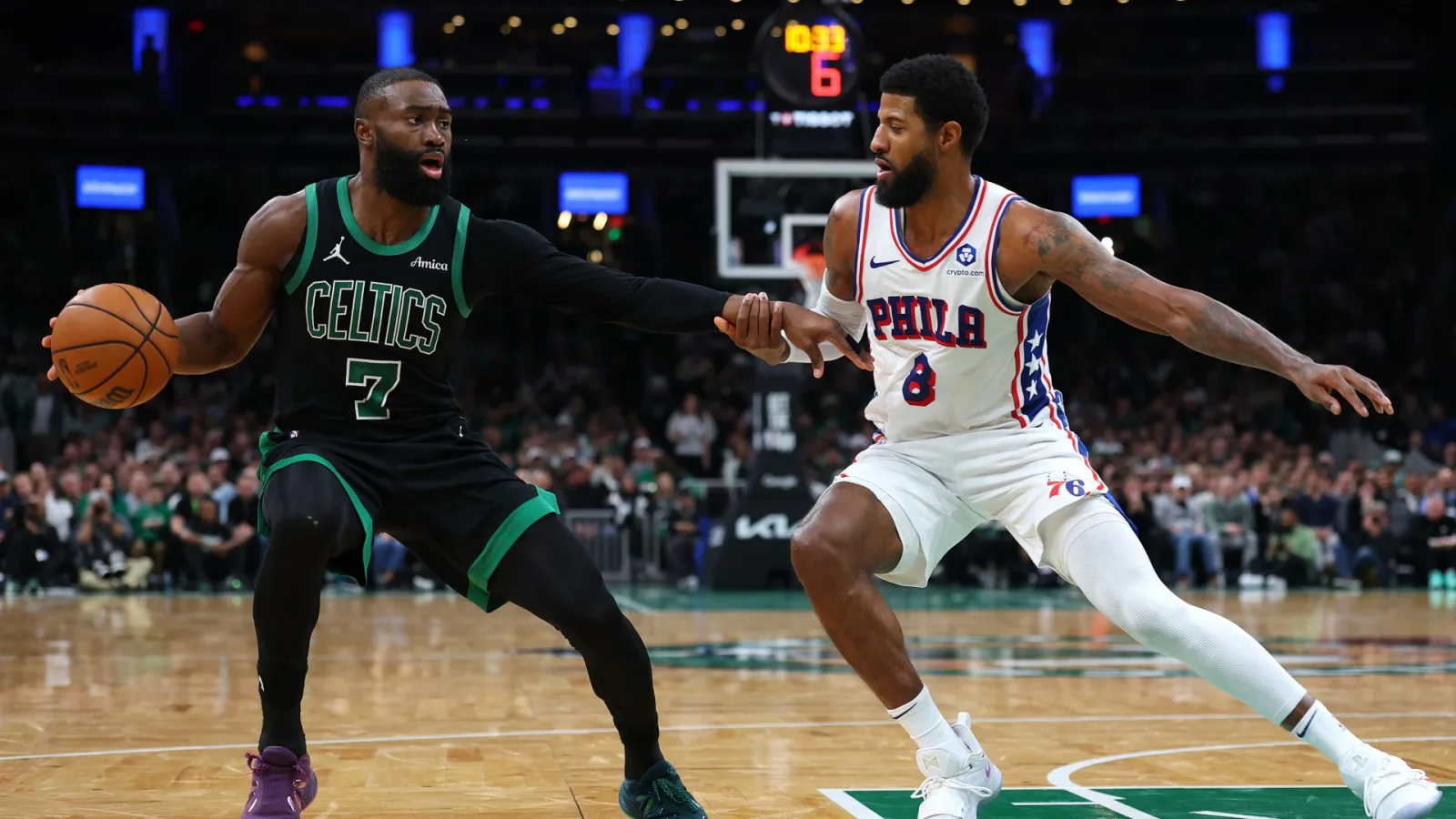 Brown to 76ers in blockbuster swap for Paul George and draft picks