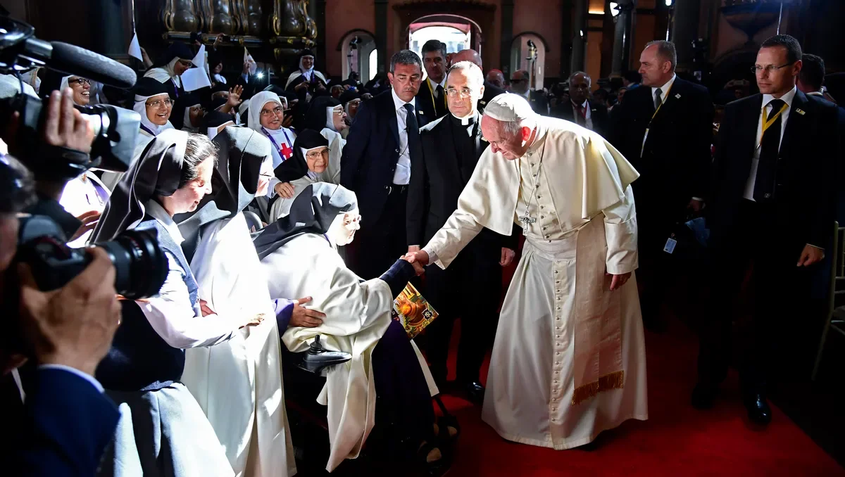 "Pope Francis Grants Women Voting Rights at Bishops' Meeting"