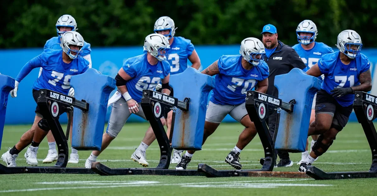 Lions O-line Under the Microscope Ahead of Commanders Preseason Clash