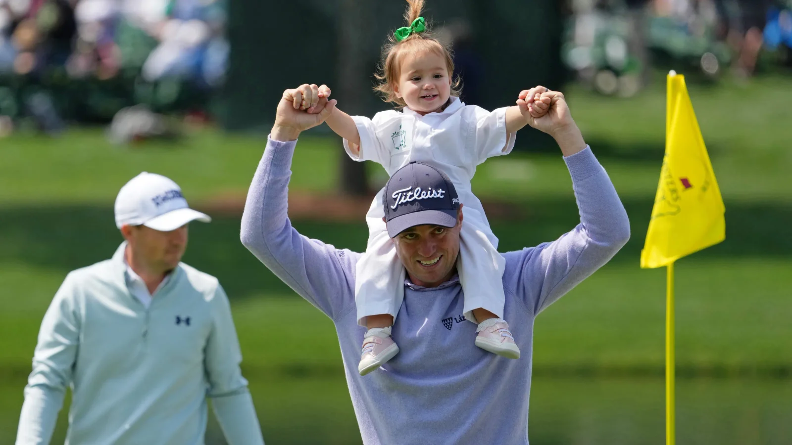 Thomas seals Par-3 ace with daughter by his side at Masters warm-up
