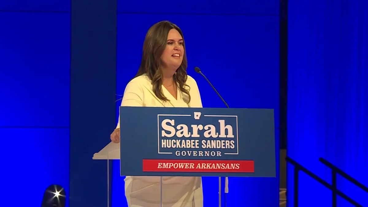 Gov. Sanders' Recent Actions in Arkansas Legislature.