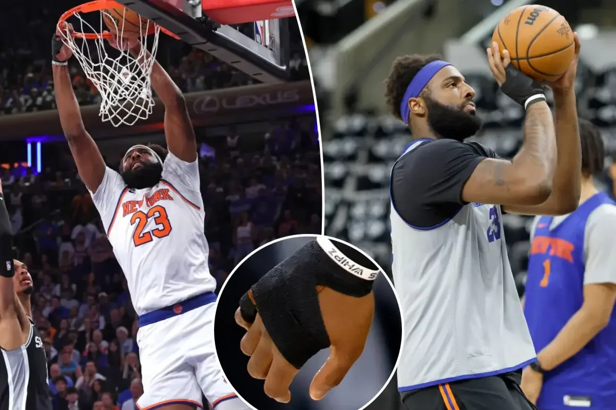 Knicks star Mitchell Robinson reveals finals hand injury stemmed from family crisis and a truck incident
