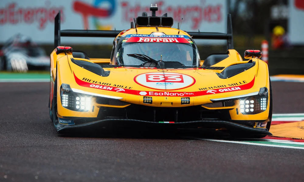 Kubica Sparks Ferrari Front-Row Lockout in Imola Practice