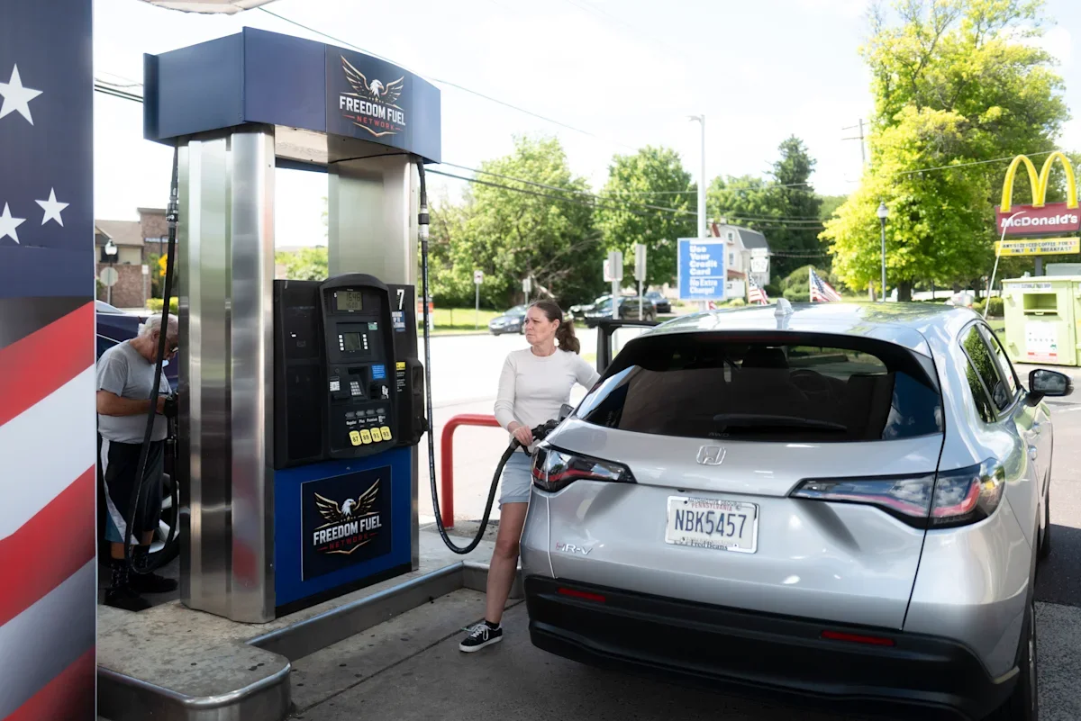 Trump promotes a 'Freedom Fuel' network as pump prices tick up, sparking transparency questions