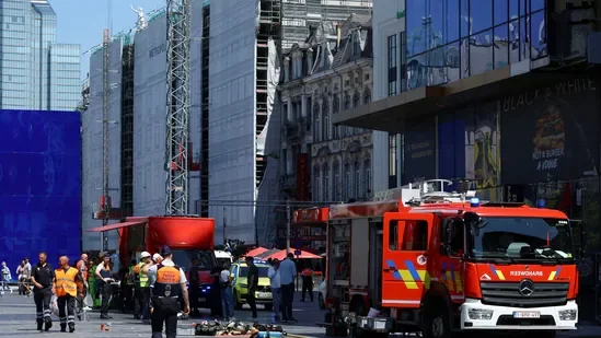 Brussels renovation blaze leaves two dead as search for six missing continues