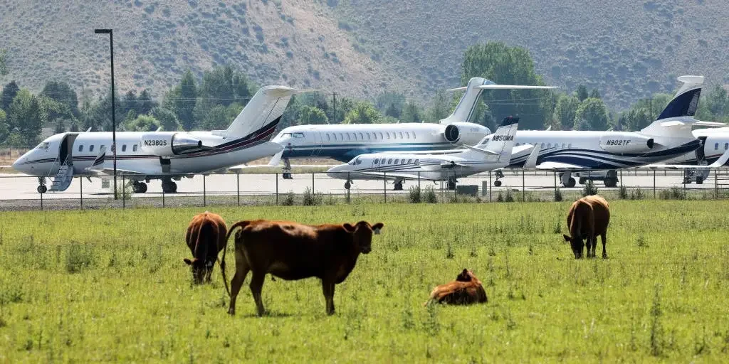 Sun Valley Summit Turns Private Jet Haven for Billionaires