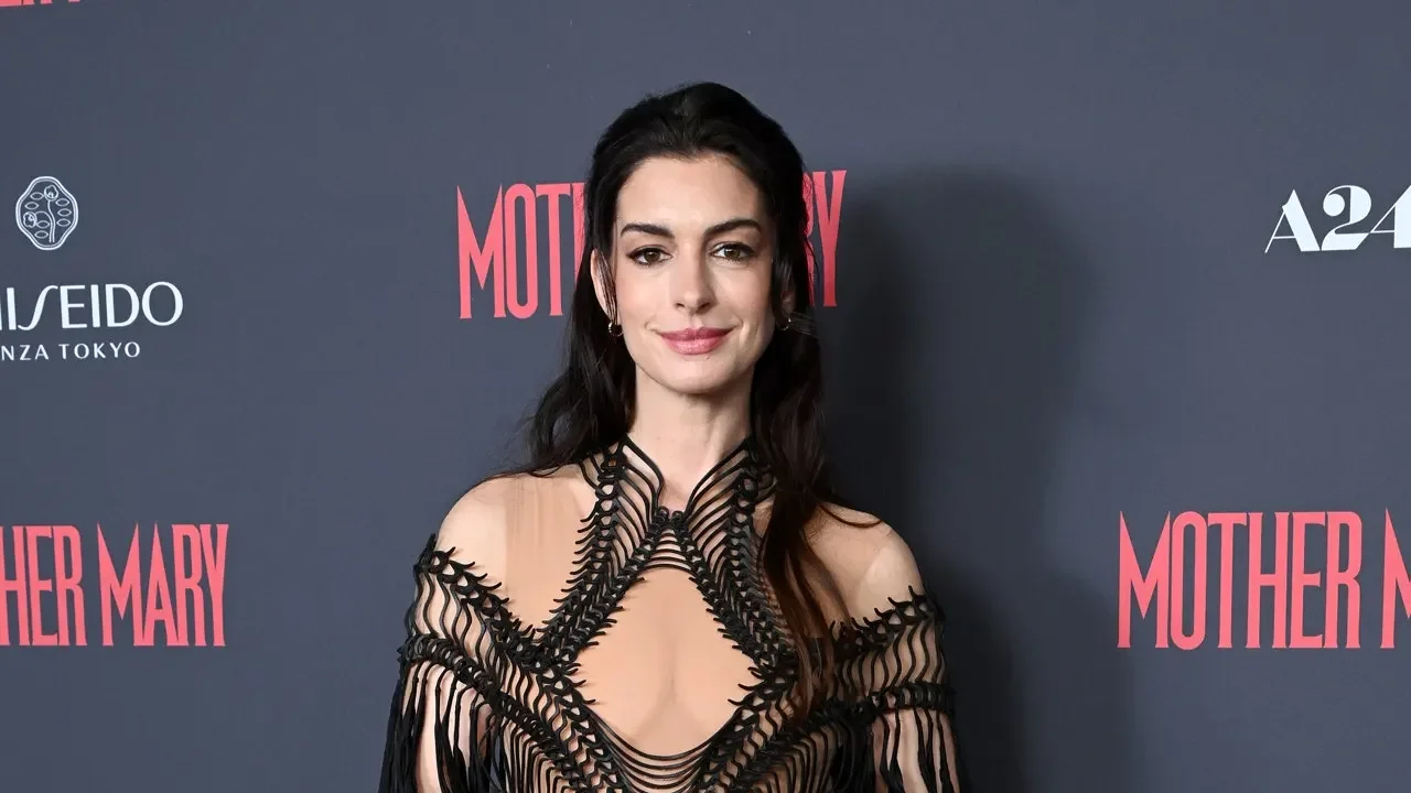 Hathaway Channels Gothic Glamour at London Premiere for Mother Mary