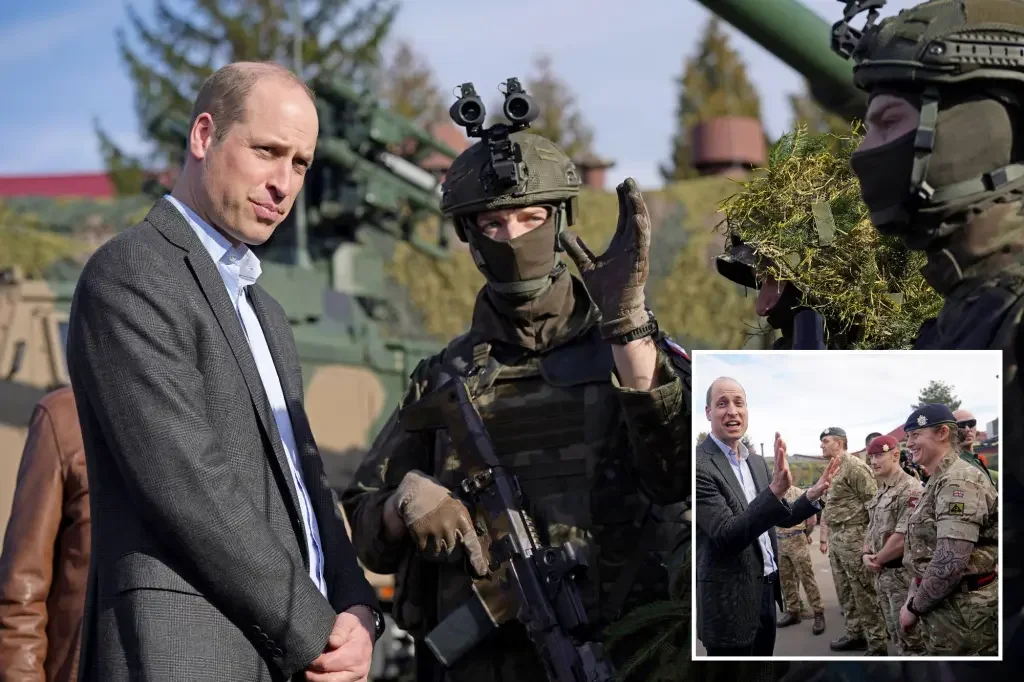 Prince William's Surprise Visit to Troops Near Ukrainian-Polish Border.