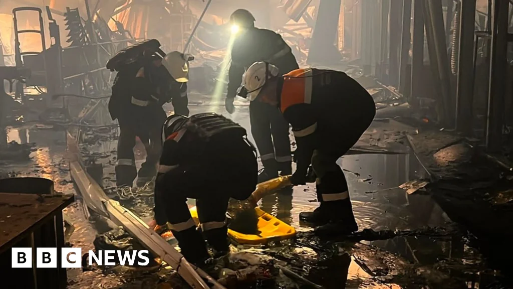 Rescue teams race to save survivors after Kryvyi Rih mall strike