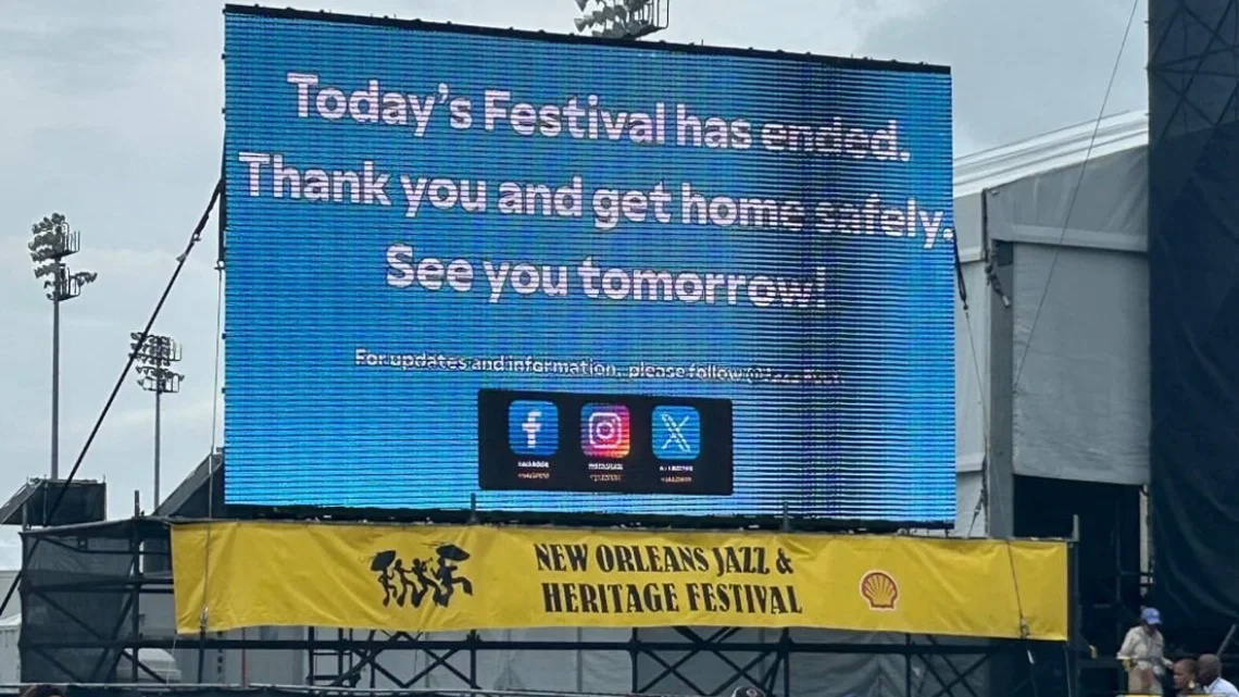 Jazz Fest Ends Early as Storms Move Through New Orleans