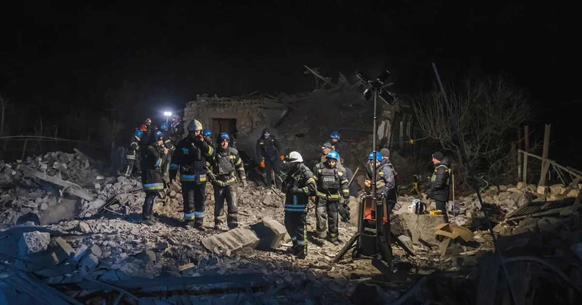 "Deadly Russian Missile Strike in Ukraine's East Sparks Rescue Efforts"