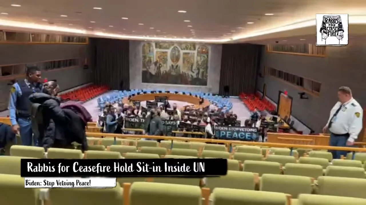 "Rabbis Urge UN Action as Gaza Activists Take Over Security Council"