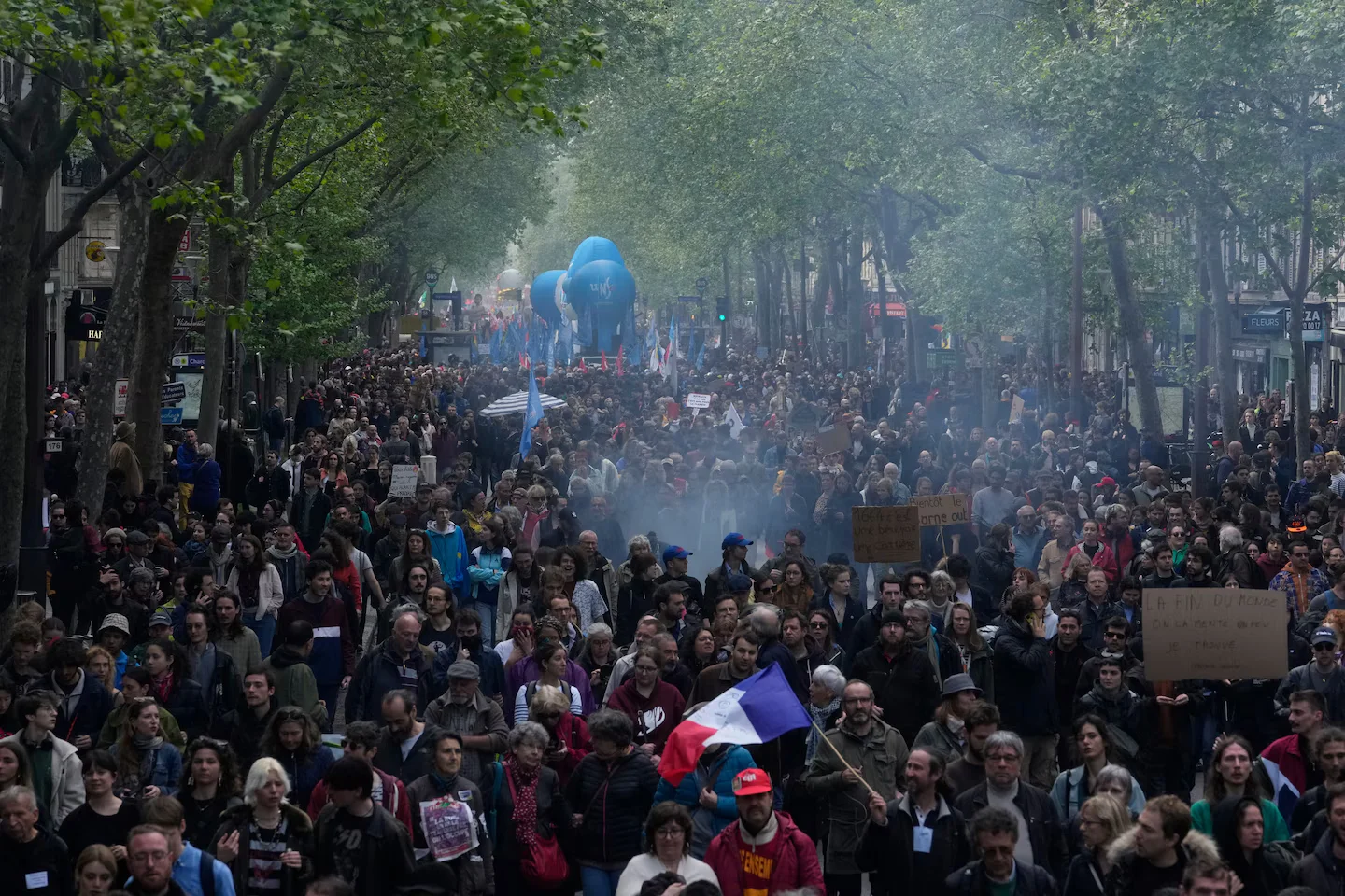 May Day Protests in France Against Macron's Retirement Law