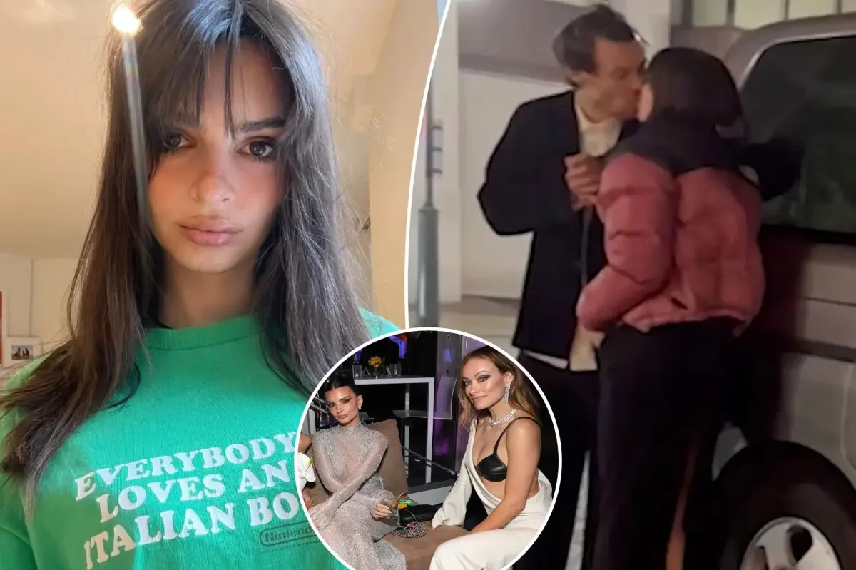 Emily Ratajkowski Regrets Viral Harry Styles Kiss, Apologizes to Olivia Wilde.