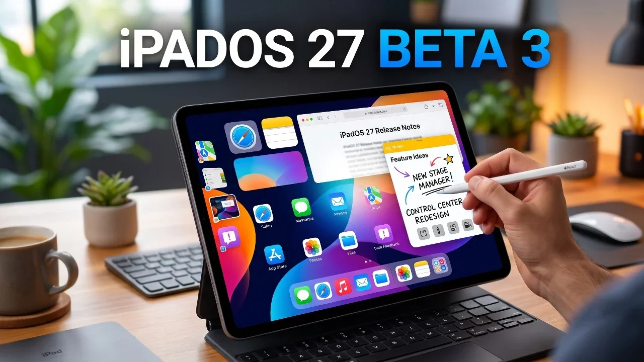 iPadOS 27 Beta 3 Unveils Siri Swipe Access and Keyboard Automations