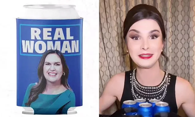 Sarah Huckabee Sanders' beer can ad trolls Bud Light in response to scandal.
