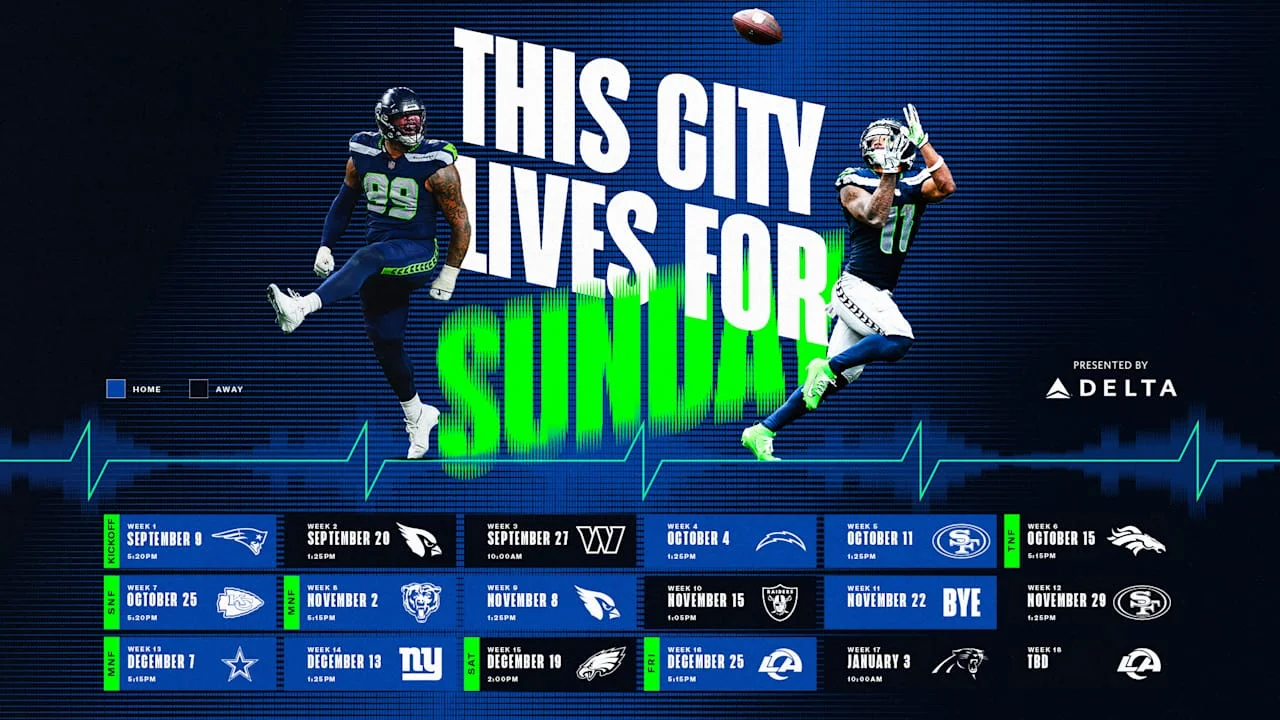 Seahawks land a franchise-record six primetime games, including a Christmas showdown at home