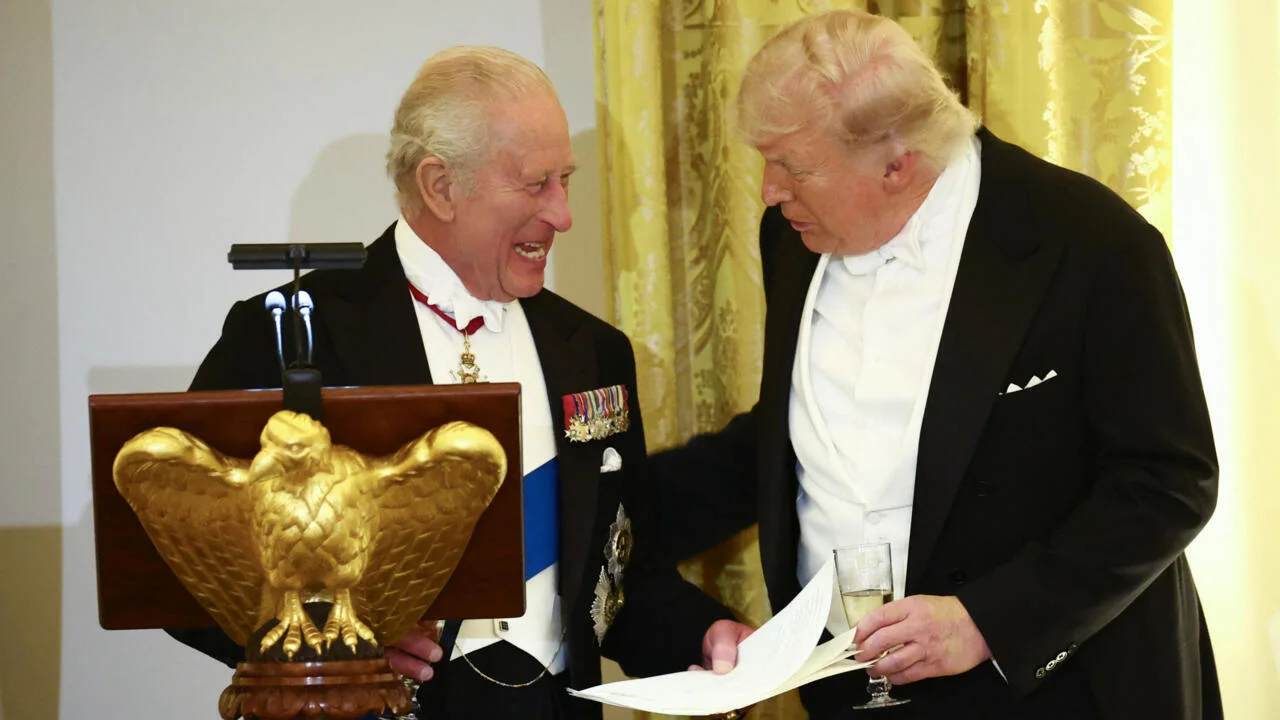 Charles delivers playful jab at Trump at White House state dinner