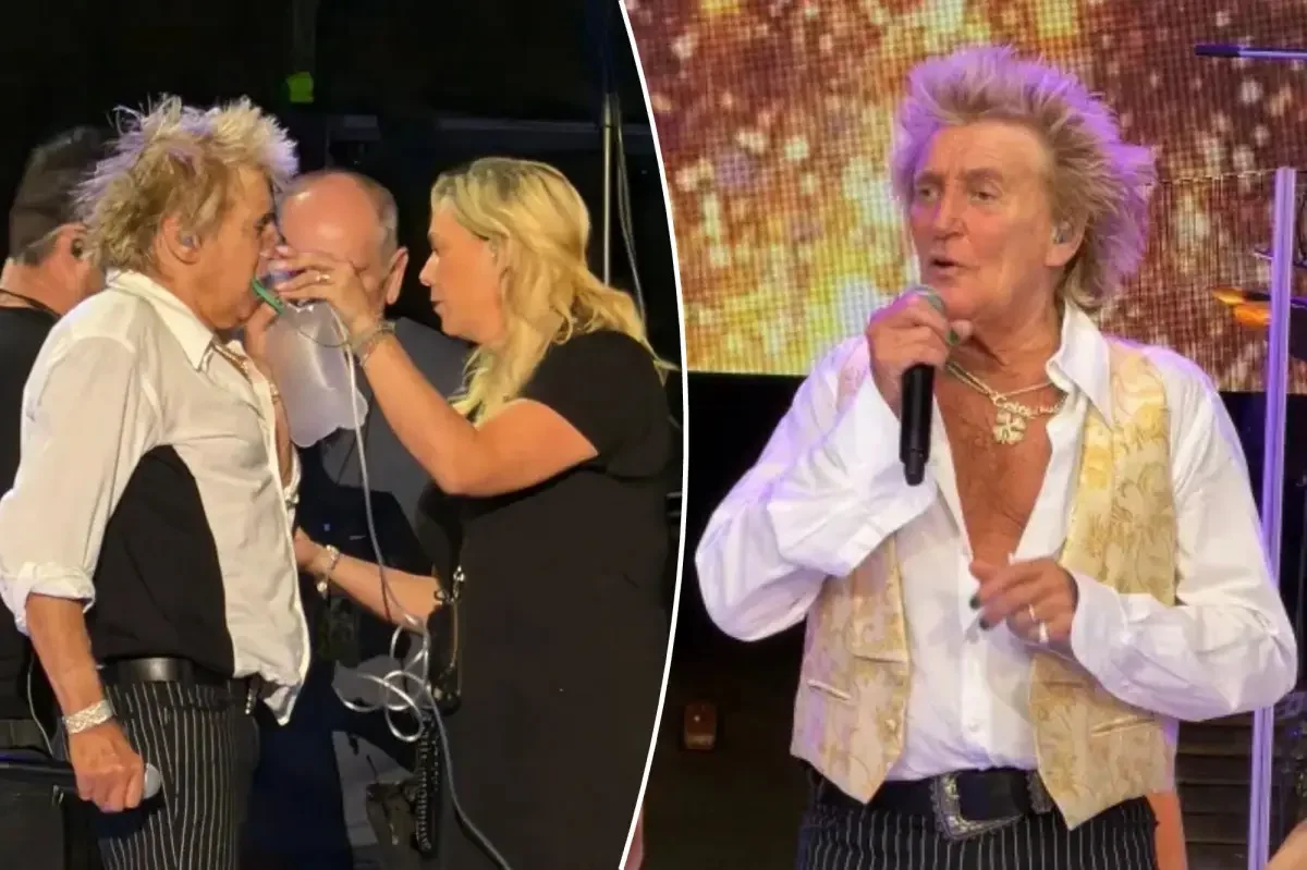 Rod Stewart uses oxygen onstage in Utah after near-fainting