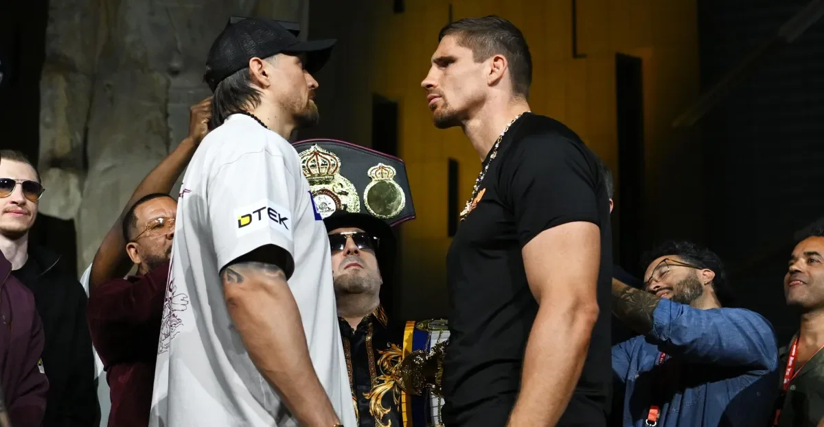 Verhoeven 25-Pound Edge Over Usyk at Cairo Weigh-In for Heavyweight Title