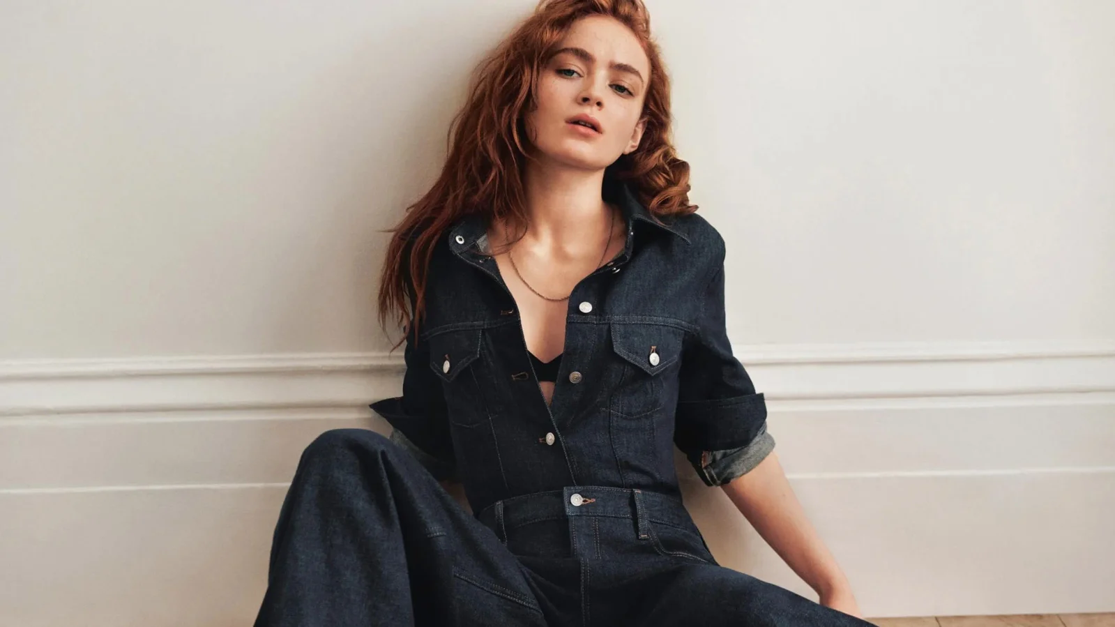 Sadie Sink Stages a Denim Confidence Moment for Calvin Klein Fall 2026