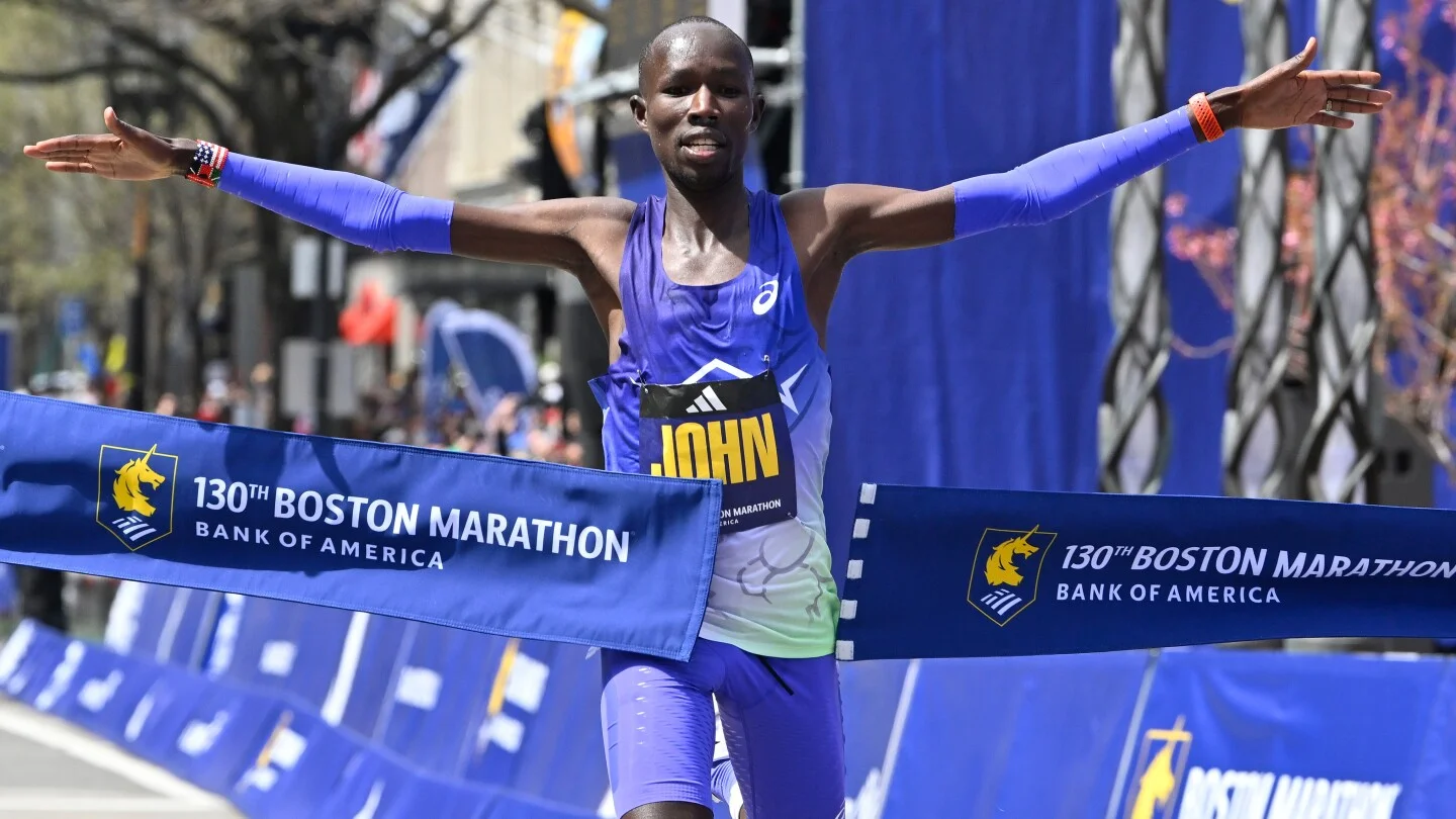 Korir breaks Boston Marathon speed record, repeats as champion