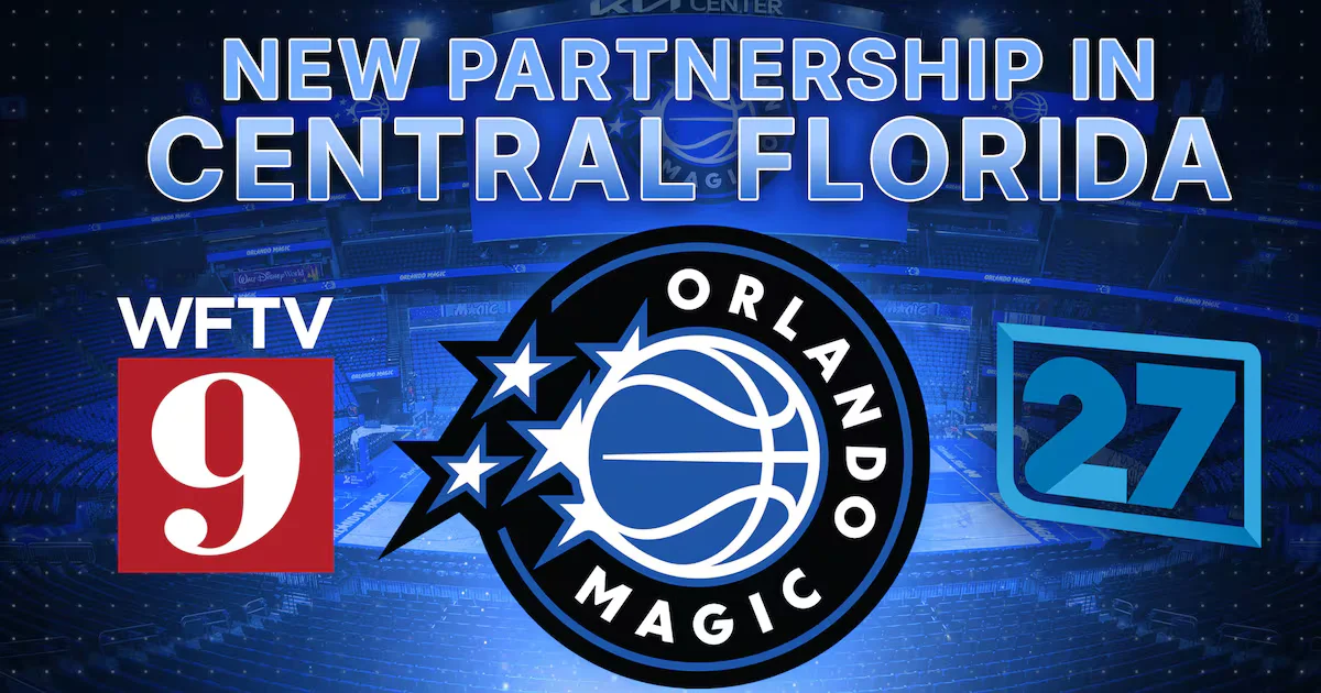 Magic ink over-the-air broadcast deal with WFTV and WRDQ for 2026-27