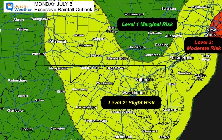 Maryland Under Flood Watch as Heavy Thunderstorms Loom on July 6
