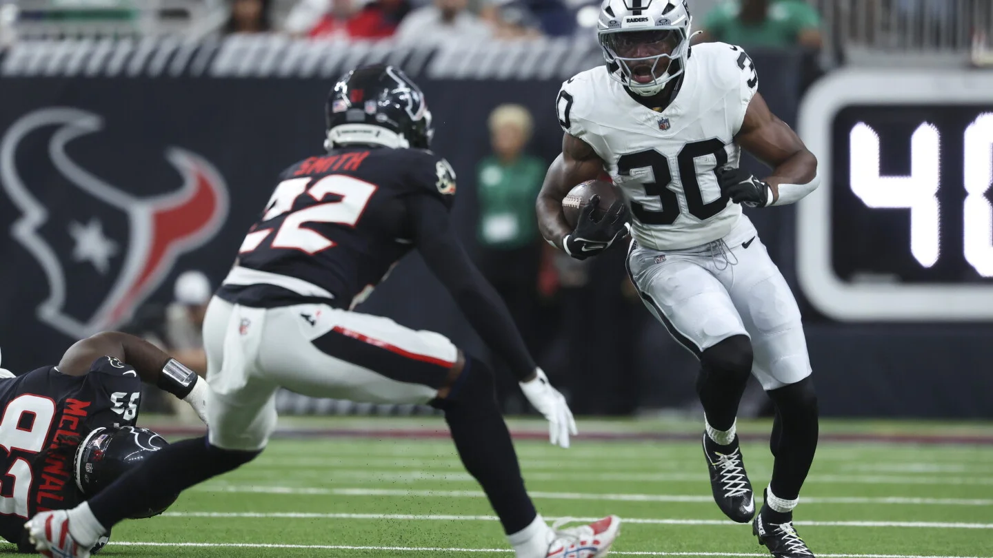 Washington Jr. Emerges as Raiders’ Top Back Amid Jeanty Injury Concerns