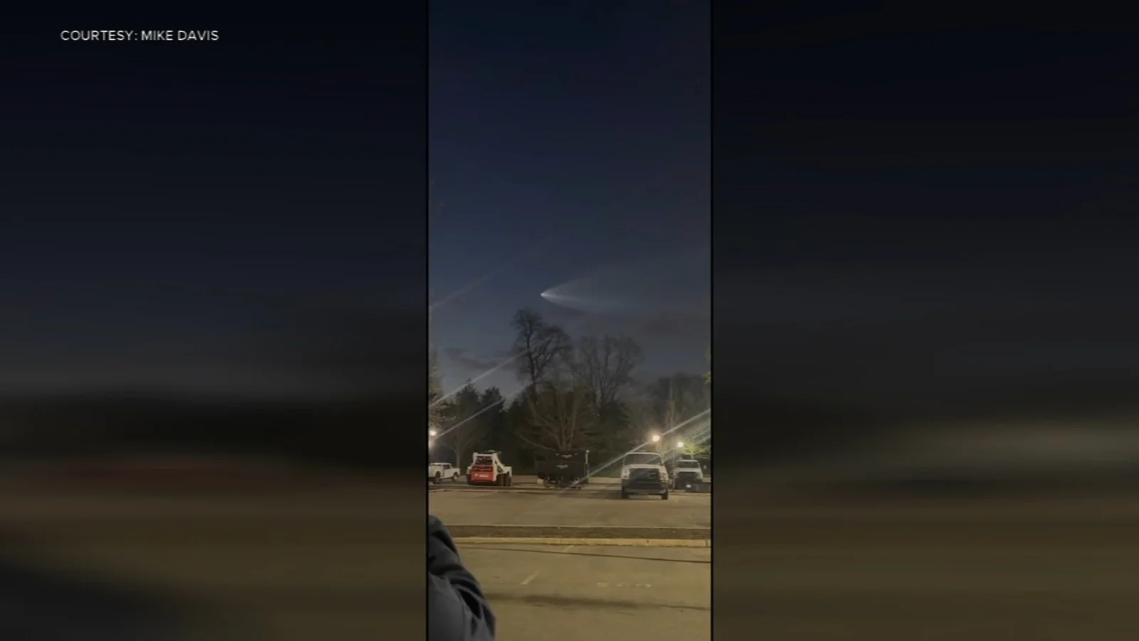 SpaceX Falcon 9 Launch Lights Up Philadelphia Morning Sky