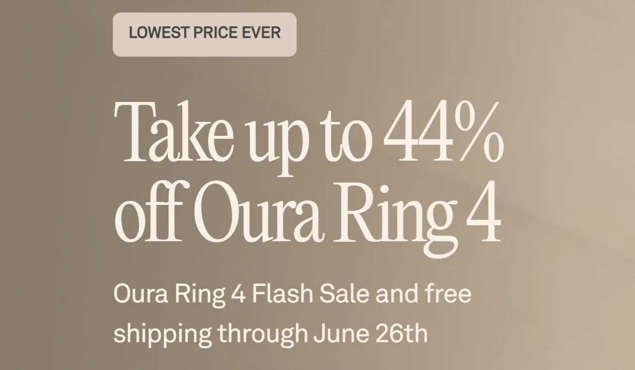 Oura Ring 4 goes on limited sale, nets a $44.30 cost with Amex Platinum credit