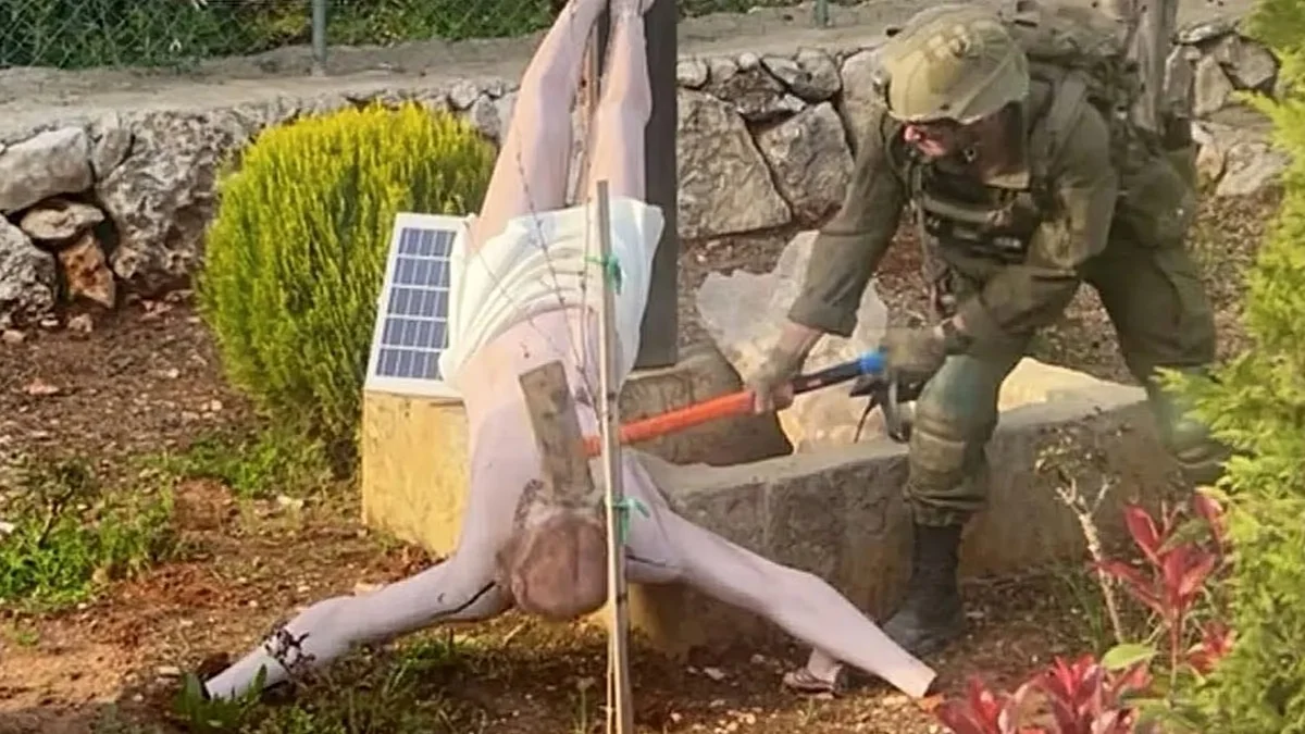 IDF disciplines two soldiers after destroying Jesus statue in southern Lebanon