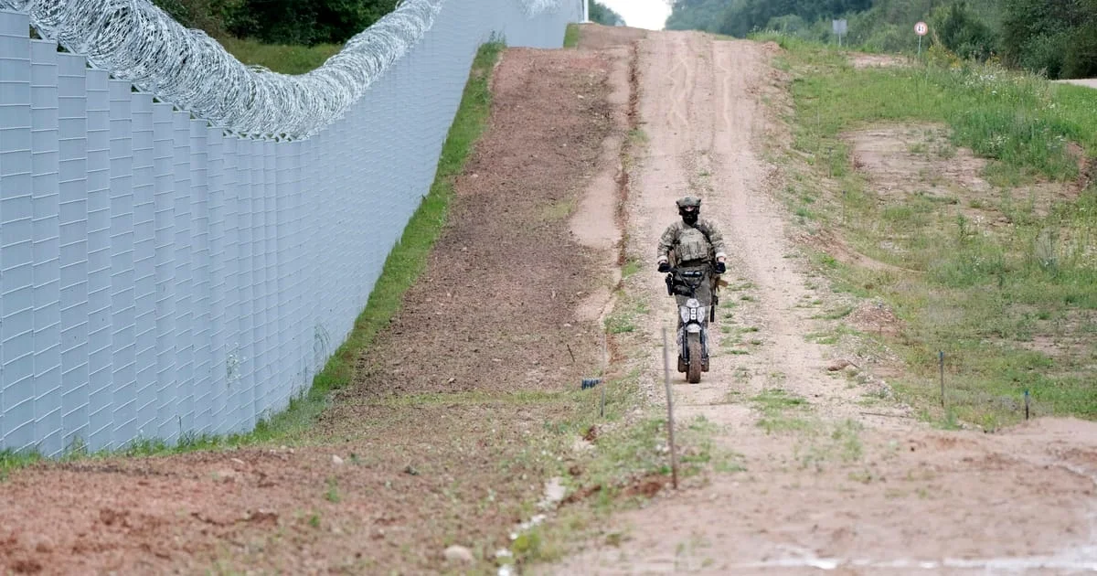 Latvia uncovers secret Belarus border tunnel as migrants halted