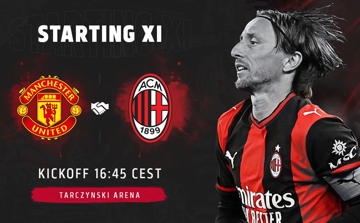 Milan and United unveil reshuffled pre-season XIs for final tune-up