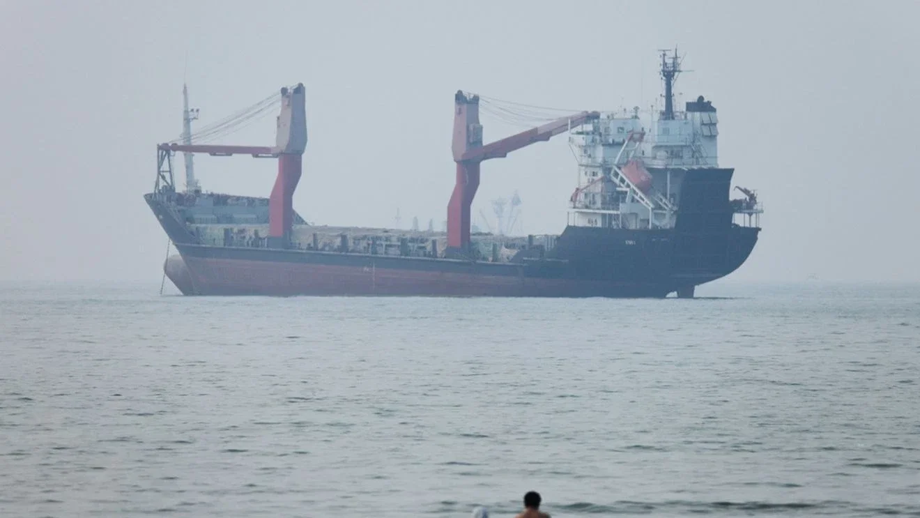 Container ship grounds in Strait of Hormuz as Iran enforces PGSA routes