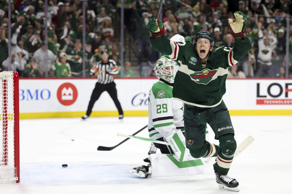 Boldy’s OT Winner Sparks Wild to 3-2 Win, Ties Series with Stars