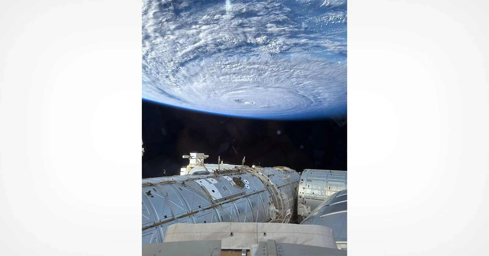 Space Snap: iPhone Captures Super Typhoon Dolphin Over the Pacific