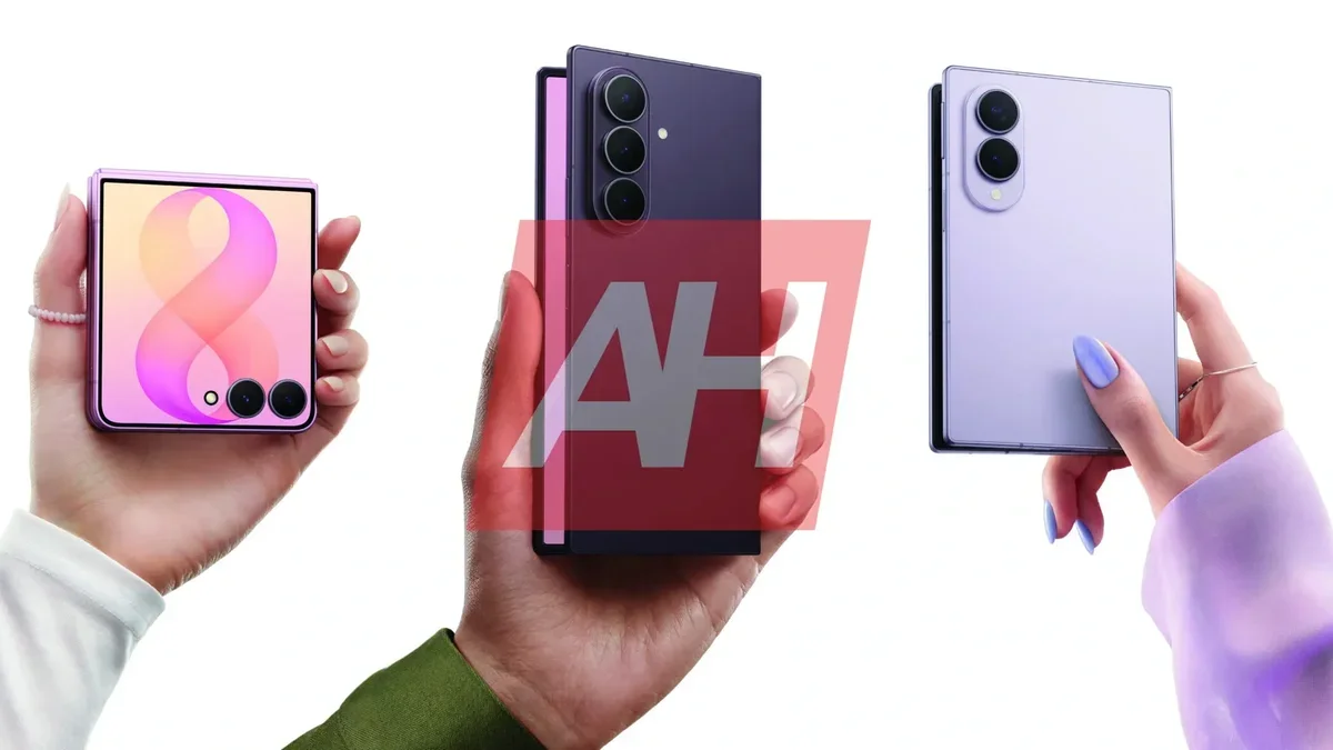 Samsung's Z Fold 8, Z Flip 8, and Watch 9 series appear in official renders ahead of Unpacked